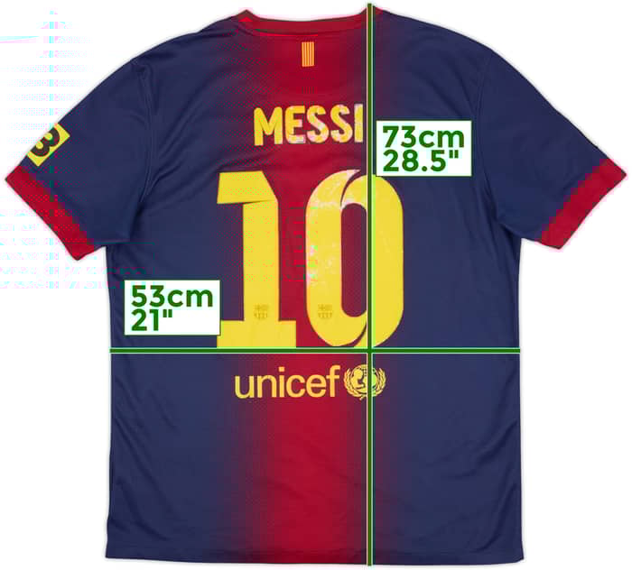 2012-13 Barcelona Home Shirt Messi #10 - 4/10 - (L)