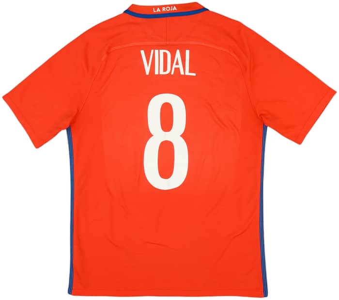2016-17 Chile Home Shirt Vidal #8 - 7/10 - (L)