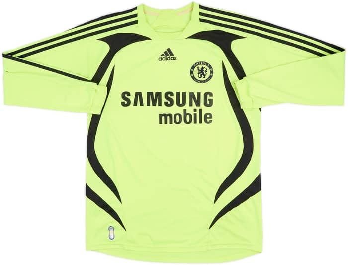 Camiseta de visitante de manga larga del Chelsea 2007-08 Drogba #11 - 6/10 - (Niños XL)