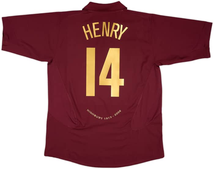 2005-06 Arsenal Home Shirt Henry #14 - 8/10 - (L)