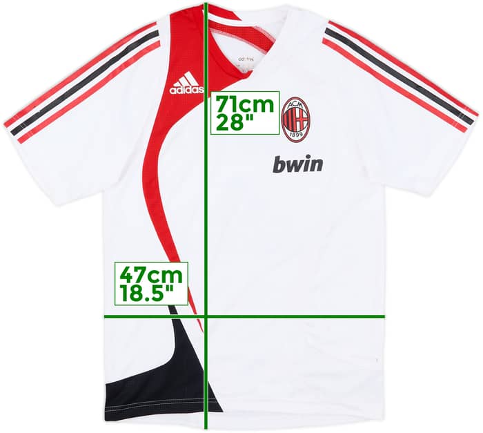 2007-08 AC Milan adidas Formotion Training Shirt - 7/10 - (S)