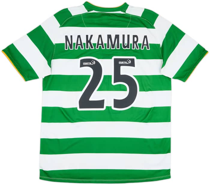 2008-10 Celtic Home Shirt Nakamura #25 - 6/10 - (M)