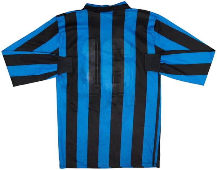 1990-91 Inter Milan Home L/S Shirt - 4/10 - (L)