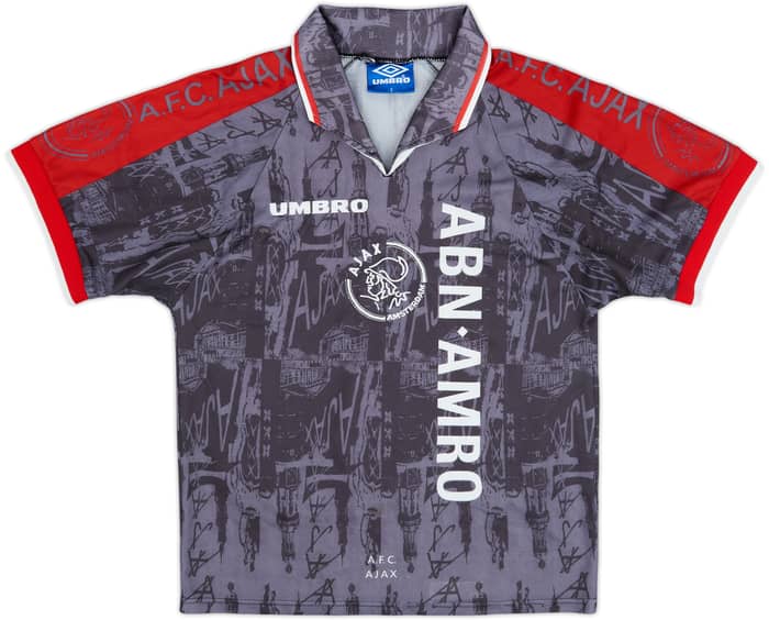 1996-97 Ajax Away Shirt Kluivert #9 - 8/10 - (S)