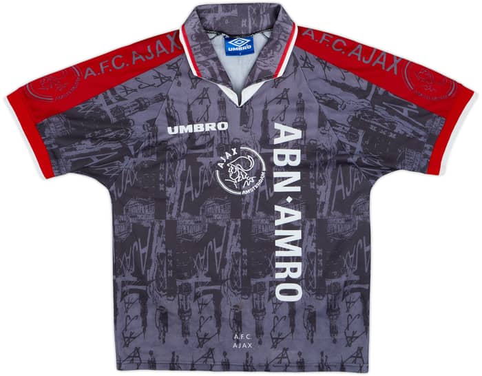 1996-97 Ajax Away Shirt Kluivert #9 - 8/10 - (S)