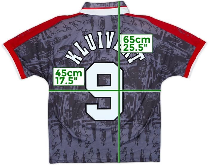 1996-97 Ajax Away Shirt Kluivert #9 - 8/10 - (S)