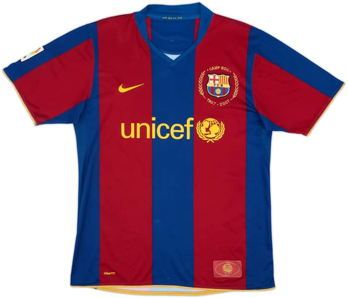 2007-08 Barcelona Home Shirt Messi #19 - 6/10 - (M)