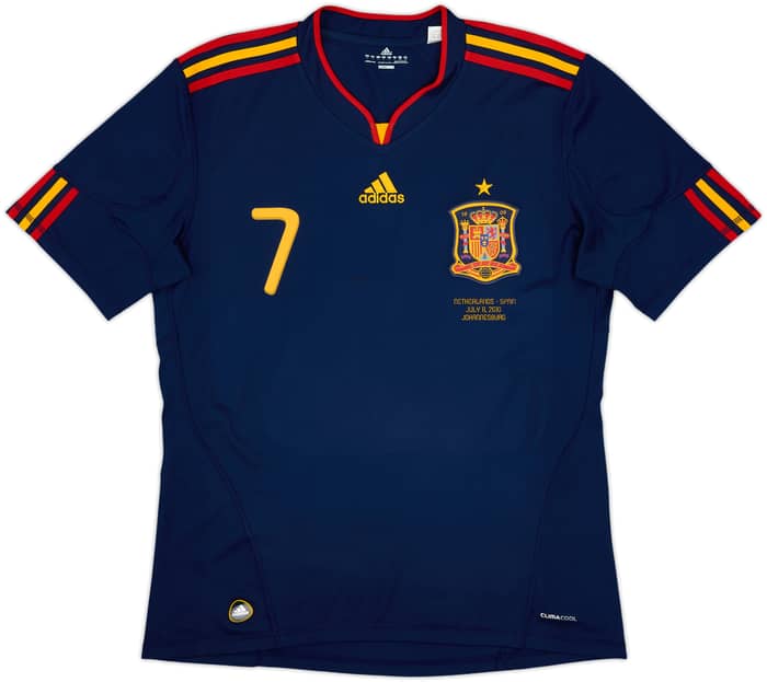 2010-11 Spain Away Shirt David Villa #7 - 6/10 - (L)