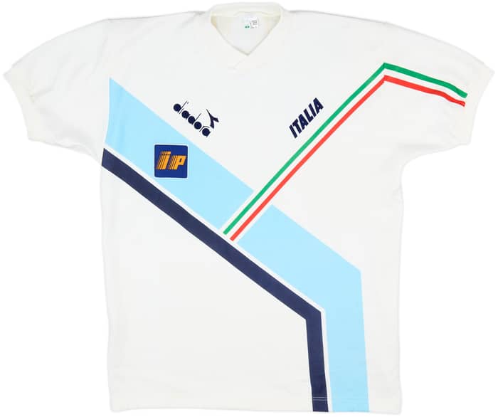 1986-90 Italy Diadora Training Shirt - 7/10 - (L)