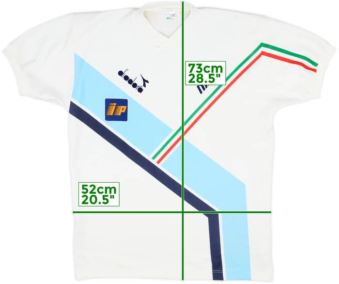 1986-90 Italy Diadora Training Shirt - 7/10 - (L)