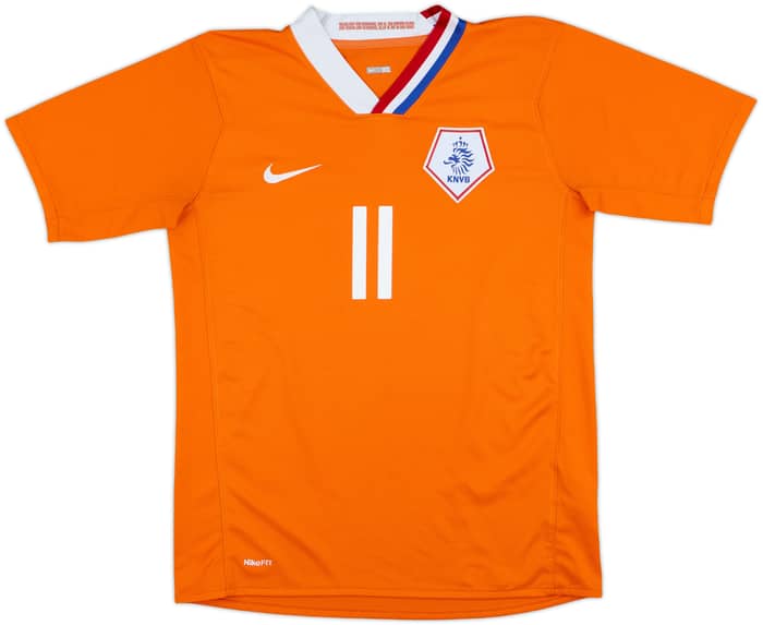 2008-10 Netherlands Home Shirt Robben #11 - 8/10 - (XL.Boys)