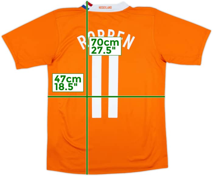 2008-10 Netherlands Home Shirt Robben #11 - 8/10 - (XL.Boys)