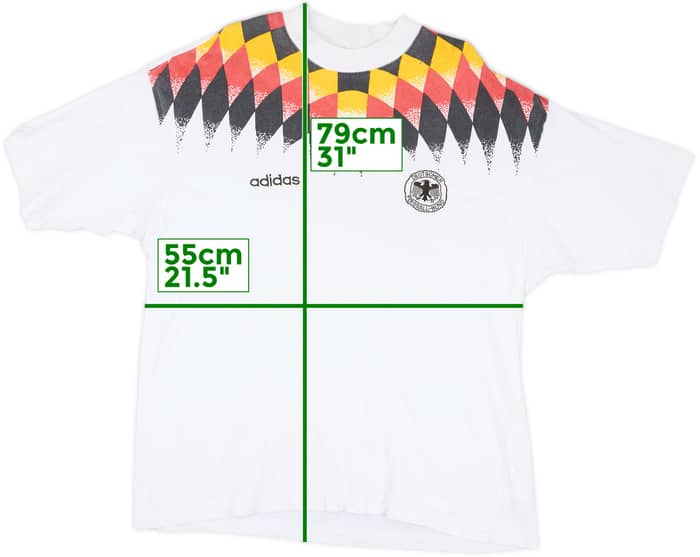 1994-96 Germany adidas Cotton Tee - 6/10 - (L)