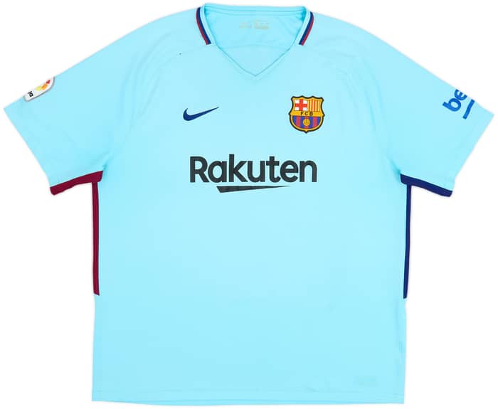 Camiseta de visitante del Barcelona 2017-18 Suarez #9 - 6/10 - (XXL)