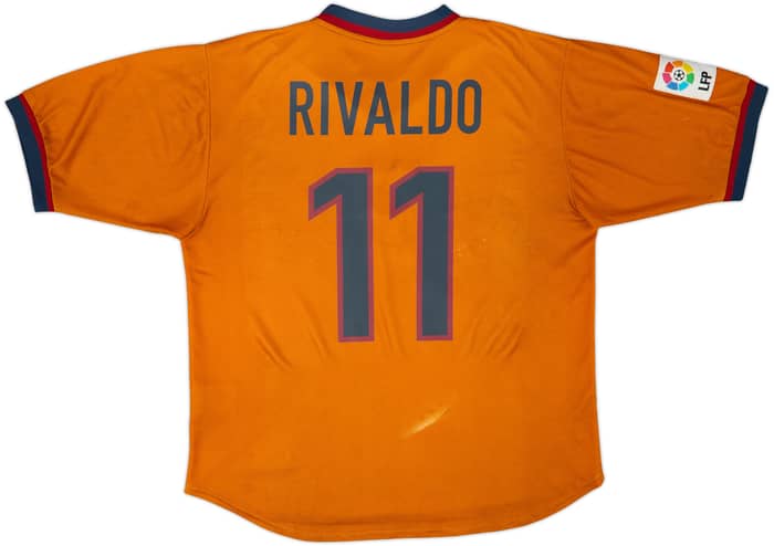 1998-00 Barcelona Third Shirt Rivaldo #11 - 6/10 - (L)
