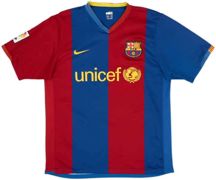 2006-07 Barcelona Home Shirt Ronaldinho #10 - 7/10 - (M)