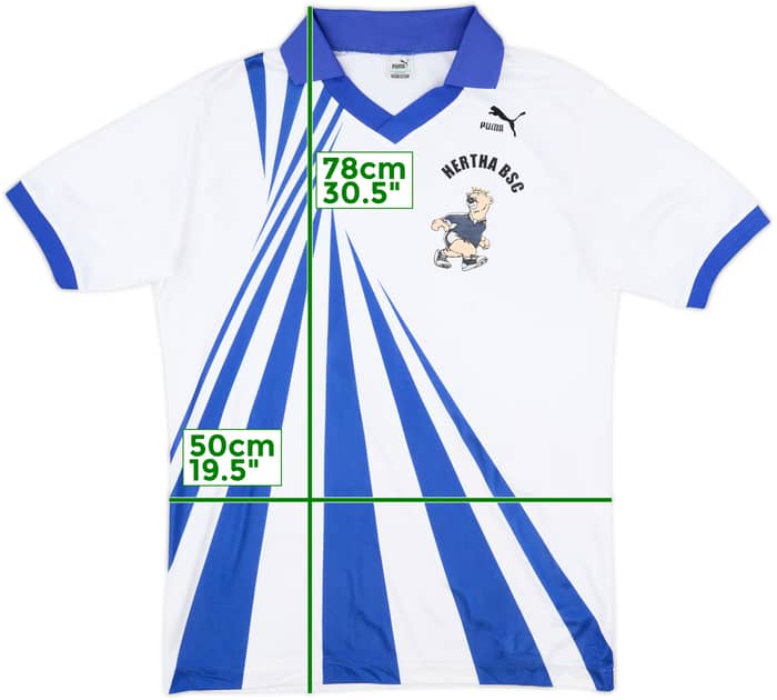 1990-91 Puma Template Shirt (Hertha Berlin) - 6/10 - (M)