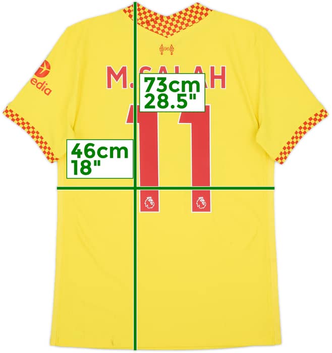 2021-22 Liverpool Authentic Third Shirt M.Salah #11 - 7/10 - (S)