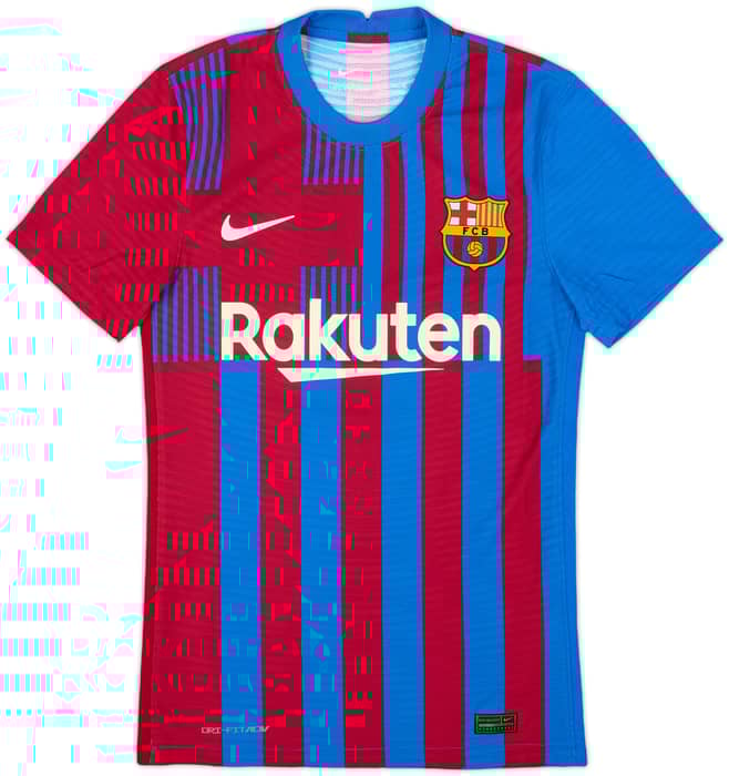 2021-22 Barcelona Authentic Home Shirt - 10/10 - (XS)