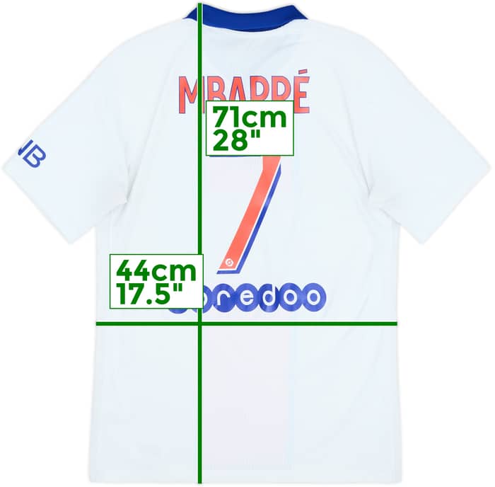 2020-21 Paris Saint-Germain Authentic Away Shirt Mbappe #7 - 9/10 - (S)