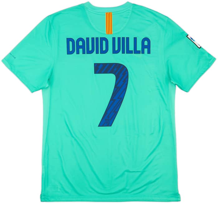 2010-11 Barcelona Away Shirt David Villa #7 - 8/10 - (L)