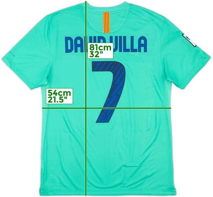 2010-11 Barcelona Away Shirt David Villa #7 - 8/10 - (L)