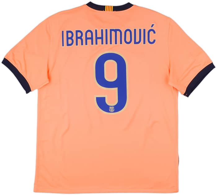 2009-10 Barcelona Away Shirt Ibrahimovic #9 - 7/10 - (L)