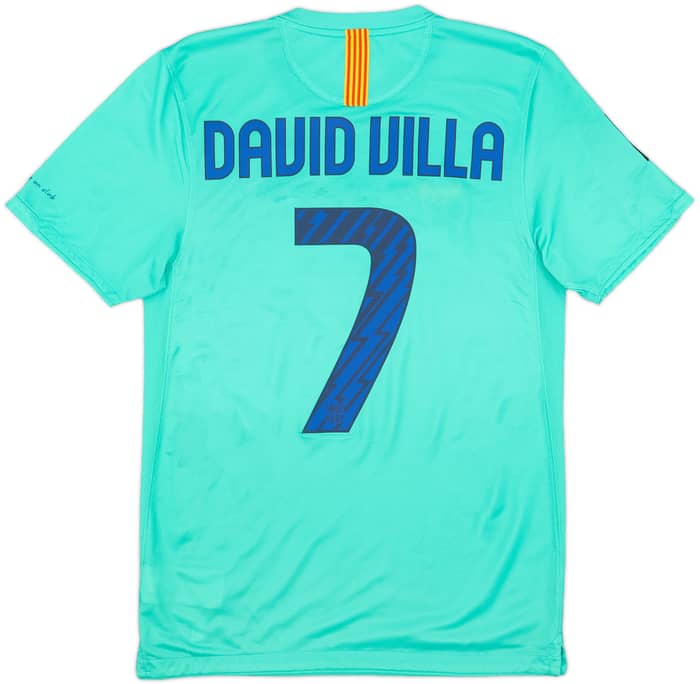 2010-11 Barcelona Away Shirt David Villa #7 - 8/10 - (S)
