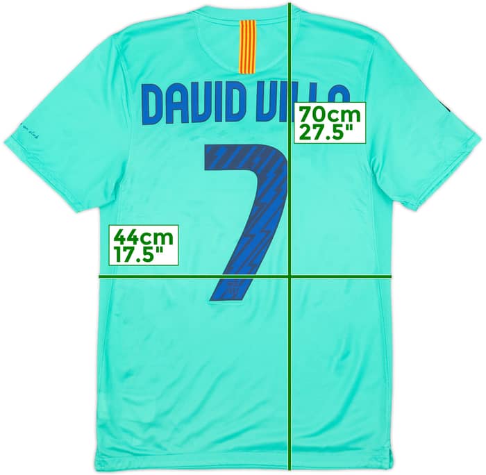 2010-11 Barcelona Away Shirt David Villa #7 - 8/10 - (S)