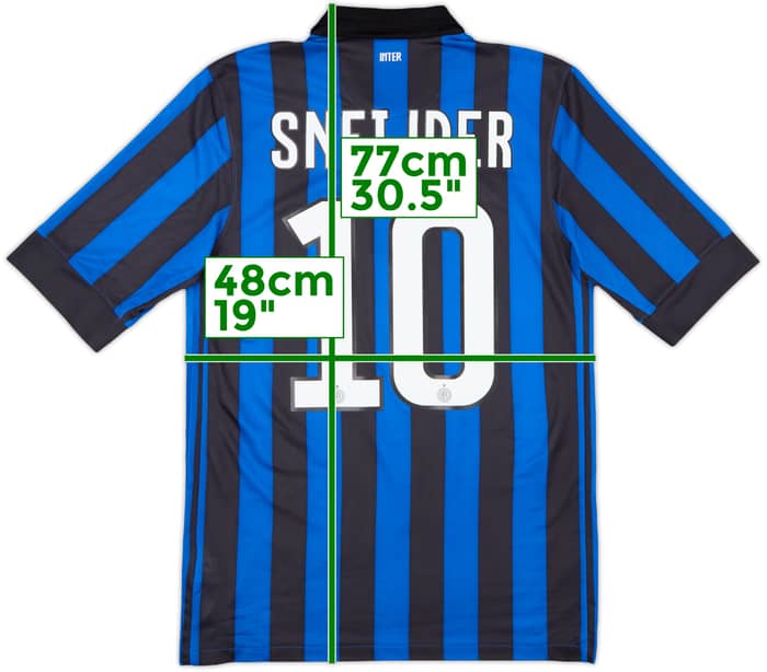 2011-12 Inter Milan Home Shirt Sneijder #10 - 10/10 - (S)