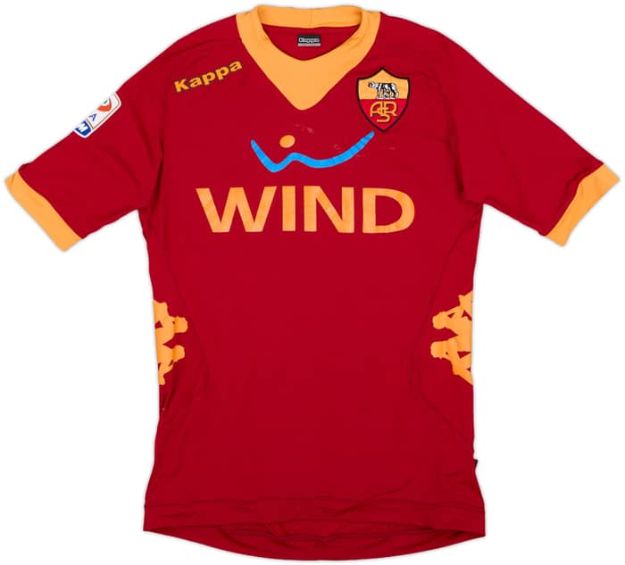 2011-12 Roma Home Shirt De Rossi #16 - 6/10 - (S)