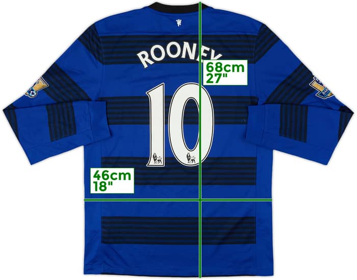 2011-13 Manchester United Away Shirt Rooney #10 - 7/10 - (M)