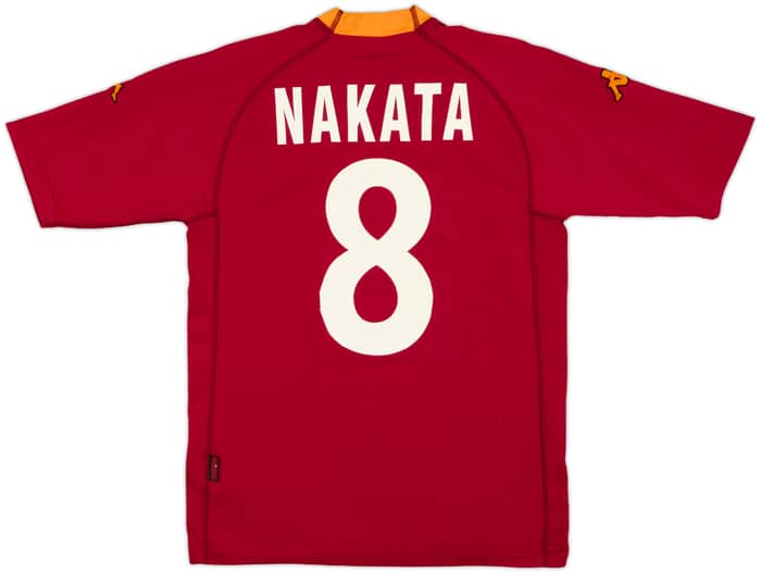 2000-01 Roma Home Shirt Nakata #8 - 7/10 - (L)