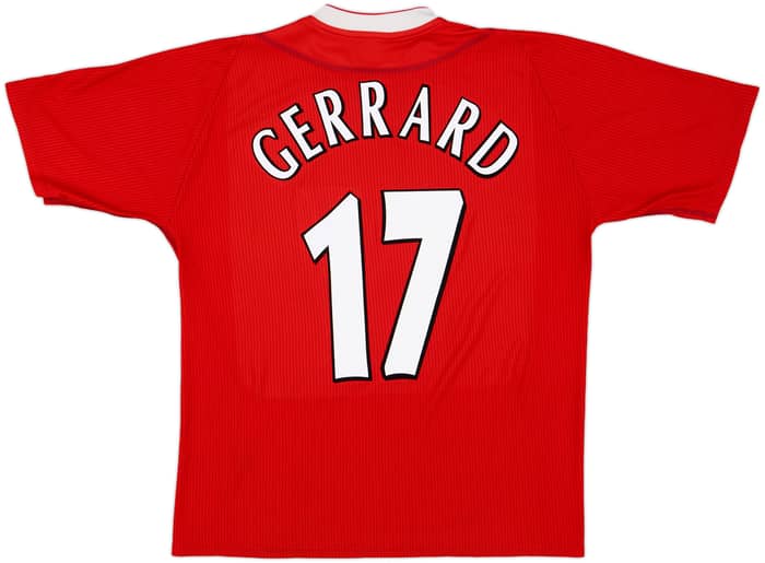 2002-04 Liverpool Home Shirt Gerrard #17 - 6/10 - (L)