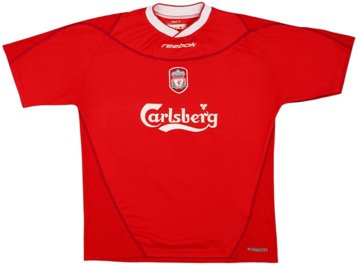 2002-04 Liverpool Home Shirt Gerrard #17 - 6/10 - (L)