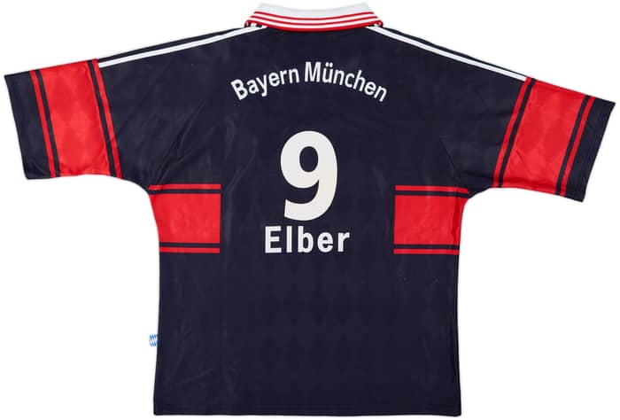 1997-99 Bayern Munich Home Shirt Elber #9 - 8/10 - (XL)