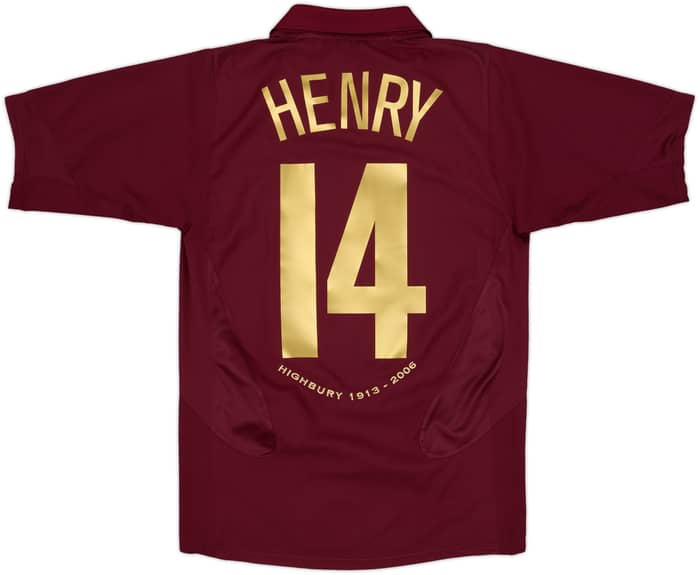 2005-06 Arsenal Home Shirt Henry #14 - 10/10 - (S)