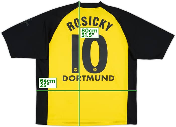 2001-02 Borussia Dortmund Home Shirt Rosicky #10 - 7/10 - (XXL)