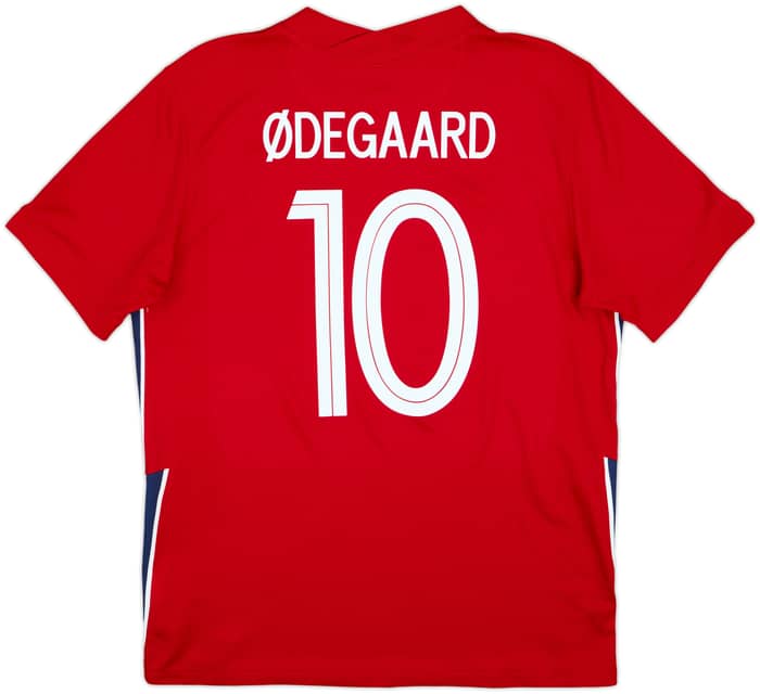 2020-22 Norway Home Shirt Odegaard #10 - 8/10 - (L)