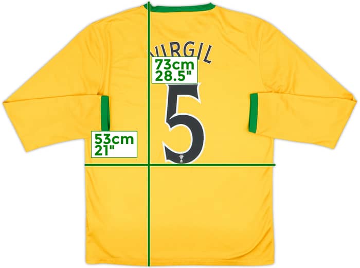 2013-14 Celtic Away L/S Shirt Virgil #5 - 8/10 - (M)