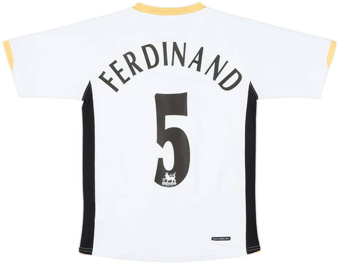 2006-08 Manchester United Away Shirt Ferdinand #5 - 7/10 - (M.Boys)