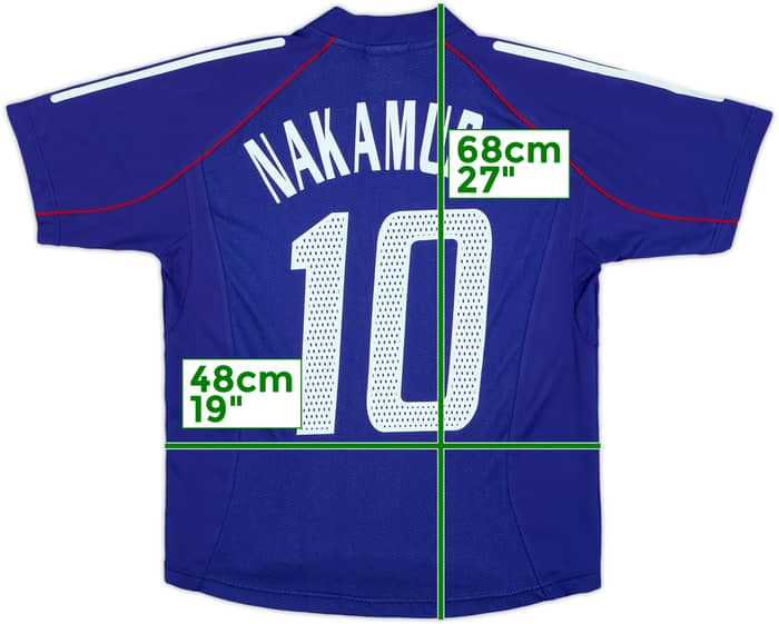 2002-04 Japan Home Shirt Nakamura #10 - 9/10 - (XL.Boys)