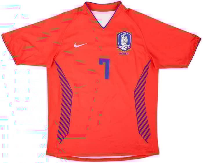 2006-08 South Korea Home Shirt Ji Sung #7 - 7/10 - (L)