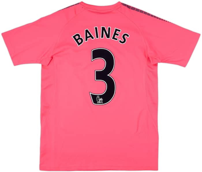 2010-11 Everton Away Shirt Baines #3 - 9/10 - (M)