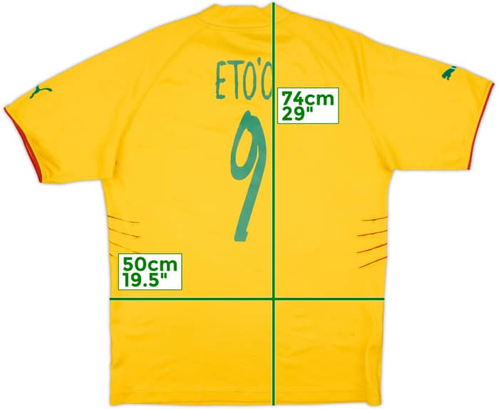 2004-06 Cameroon Away Shirt Eto'o #9 - 7/10 - (XL)