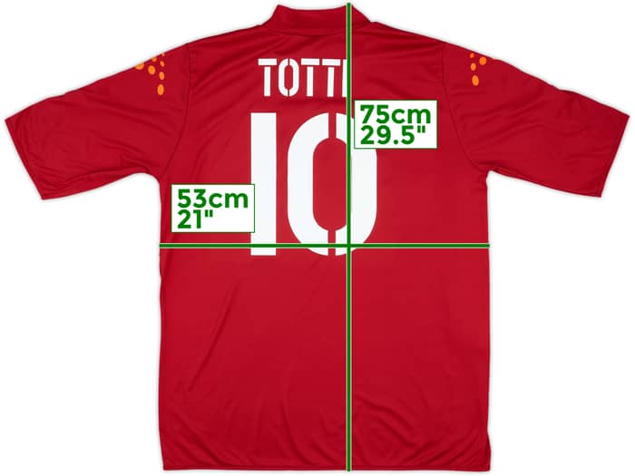 2003-04 Roma Home Shirt Totti #10 - 10/10 - (XL)