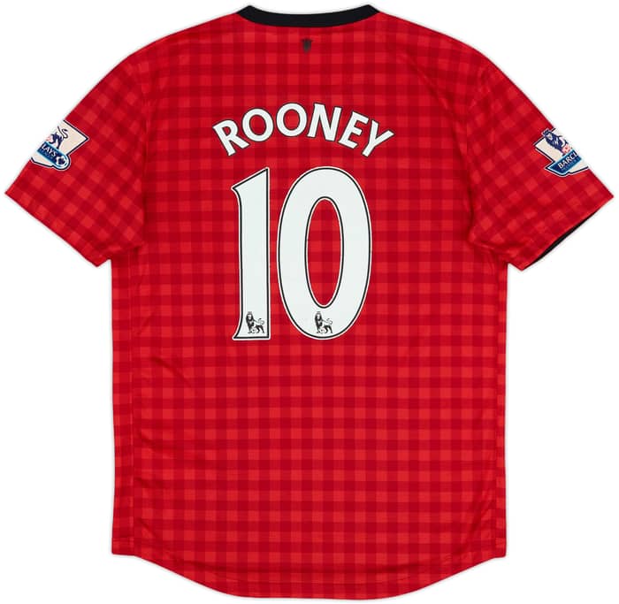 2012-13 Manchester United Home Shirt Rooney #10 - 5/10 - (M)