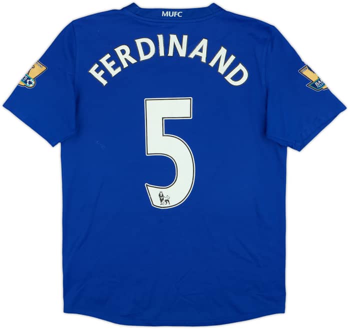 2008-09 Manchester United Third Shirt Ferdinand #5 - 5/10 - (XL.Boys)