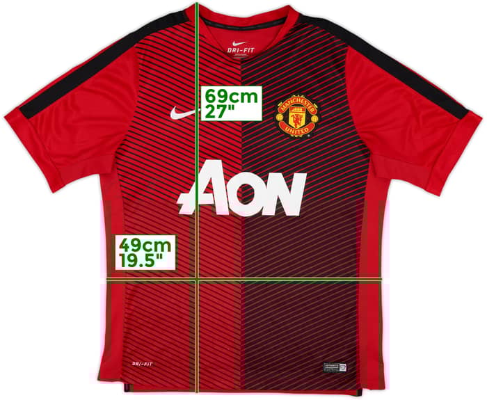 2014-15 Manchester United Nike Training Shirt - 7/10 - (L)