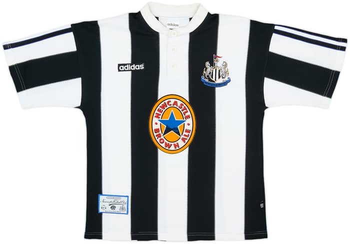 1995-97 Newcastle Home Shirt - 9/10 - (XL.Boys)